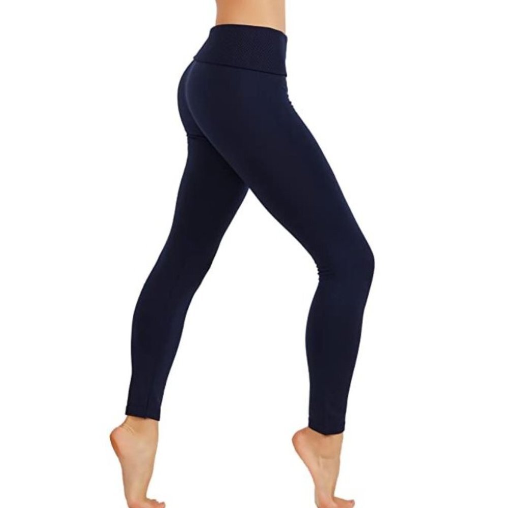 Flipable elastic waist fleece leggings - Picture 2 of 4